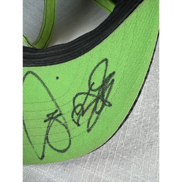 Mountain Dew Hat Cap Embroidered Logo Black Gray Green 2012 *Signed* - Picture 13 of 14